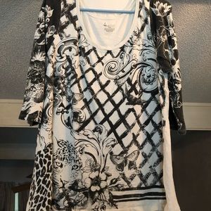 Lane Bryant patterned t shirt